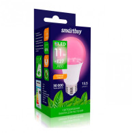 Лампа светодиодная Smartbuy ФИТО A60 11W E27 для растений SBL-A60-11-fito-E27