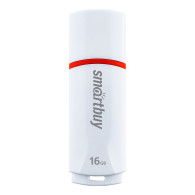 Флэш-диск SmartBuy 8GB USB 2.0 Crown белый (цветная упаковка)