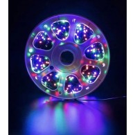 Уличная гирлянда "Нить" 800LED, 98м, разноцв., мерц.хол.бел, зел.шнур