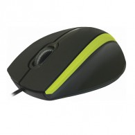 Мышь Defender MM-340 USB черно-зеленая (52346)