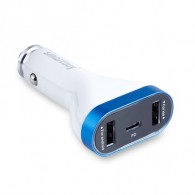 Авто-адаптер 12V->2*USB + Type-C 3A QC3.0 Smartbuy SBP-1831