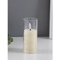 Свеча светодиодная 10см (3*LR44, в компл.) в колбе с LED подсв.