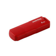 Флэш-диск SmartBuy 4GB USB 2.0 Clue красный