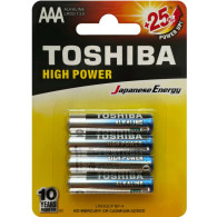 Батарейка Toshiba LR6 High Power Alkaline BL 4/48/192