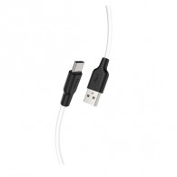 Кабель USB - Type-C Hoco X21 Plus 1м 3А силикон