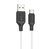 Кабель USB - Type-C 1м Hoco X90 3А/18W, силикон, белый Кабель USB - Type-C 1м Hoco X90 3А/18W, силикон, белый