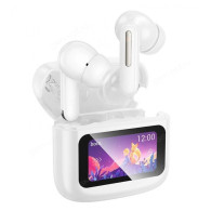 Гарнитура Bluetooth Hoco EQ14 TWS, сенс. дисп. (вакуумные наушники) белая