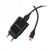 СЗУ Borofone + кабель microUSB 2.1A BA20A