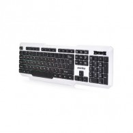 Клавиатура SmartBuy 333 USB бело-черная (SBK-333U-WK) с подсветкой