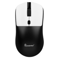 Мышь беспроводная SmartBuy SBM355AGK черно-белая, БЕЗЗВУЧНАЯ (2ААА не в комп.)