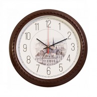 Часы настенные Бюрократ R63P D29см коричневые