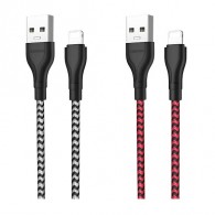 Кабель USB- lightning Borofone BX39 1м 2,4A ткань