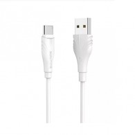 Кабель USB - Type-C Borofone BX18 3м 3А ПВХ