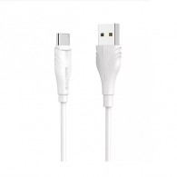 Кабель USB- Type-C Borofone BX18 3м 3А ПВХ