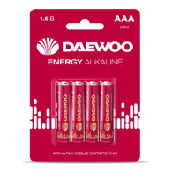 Батарейка Daewoo LR03 ENERGY ALKALINE BL 4/40/960