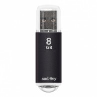 Флэш-диск SmartBuy 8GB USB 2.0 V-Cut черный