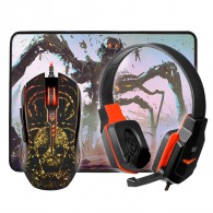 Игровой набор (мышь+гарнитура+коврик) Defender Nemesida (52128)