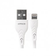 Кабель USB- lightning APPACS APEU11i (5v, 2.4A) 1м Промо