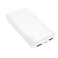 Внешний аккумулятор 10000mAh Hoco J128 (in - T,M/out - 2U) белый