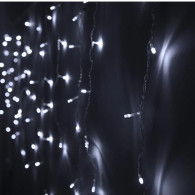 Гирлянда "Бахрома" 120 светод., холодный белый, 3х0,7м, проз.шнур Funray