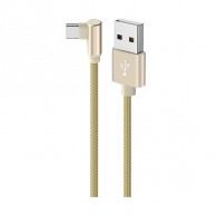 Кабель USB - Type-C Borofone BX26 1м 3А Г-обр., нейлон, метал. оплетка