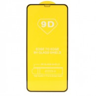 Защитное стекло 9D для iPhone XS Max/11 Pro Max черное (тех.уп)
