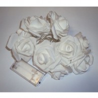 Гирлянда "Роза" 10 светод., бел. тепл., 1,5м, пластик, 2*АА, PF_A4922 Perfeo