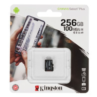 Карта памяти microSDHC Kingston 256Gb Class10 CanvasSelect Plus A1 без ад