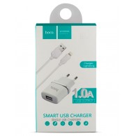 Адаптер сетевой с кабелем USB - lightning 1A Hoco C11