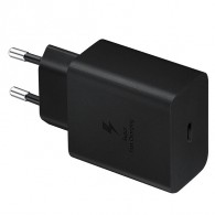 Адаптер 220V->Type-C (гнездо) PD 45W черный (212259)
