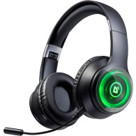 Гарнитура Bluetooth Defender B400, RGB (полноразм., microSD) черная 63400