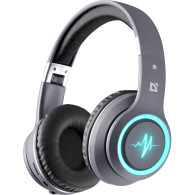 Гарнитура Bluetooth Defender B571, RGB (полноразм., microSD) серая 63571