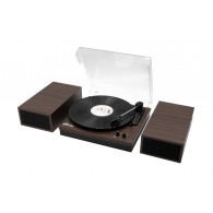 Виниловый проигрыватель Ritmix LP-340B Dark wood, 2 колонки, Bluetooth