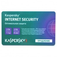 Kaspersky Internet Security Russian Edition 2 ПК, продление (карточка)