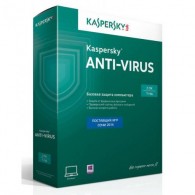 Kaspersky Anti-Virus Russian Edition. 2 ПК, 1 год, (карт.коробка)