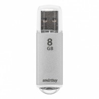 Флэш-диск SmartBuy 8GB USB 2.0 V-Cut серебристый