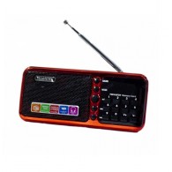Радиоприемник HN-S362LED (USB/microSD/акб BL-5C) красный Haoning