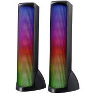 Колонки Defender 2.0 SkyPulse, 10Вт, USB, LED подсвет., черные 65097