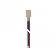 Коннектор PLSC-10х4/20 для ленты 5050 RGB, провод 15см Jazzway