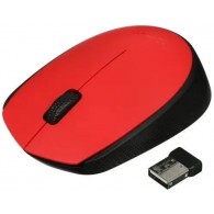 Мышь Logitech M170 беспроводная, красно-черная 910-004648 (1АА в комп.)