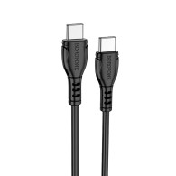Кабель Type-C - Type-C 1м Borofone BX51  3А PD60W, ПВХ, черный