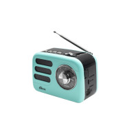 Радиоприемник Ritmix RPR-033 (Fm/BT/USB/microSD/акб.18650) лазурный(14х8х9,5см)