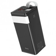 Внешний аккумулятор 50000mAh Hoco J86A (in - T,M/out - T,2U) дисплей, черный