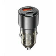 Адаптер автомобильный USB + Type-C 3А QC3.0 18W + PD65W Borofone BZ20A