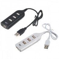 Хаб USB 4 порта JC511 / 21511 белый/черный