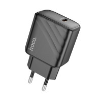 Адаптер сетевой с кабелем Type-C - Type-C PD30W Hoco CS22A