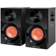 Колонки Defender 2.0 Aurora S12, 12Вт, 230v, дерев. корп., черные 65415
