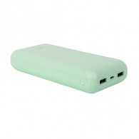 Внешний аккумулятор 20000mAh Perfeo Color Vibe PF_D0169 (in - M/out - 2U) мятн