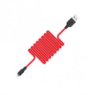 Кабель USB - lightning Hoco X21 1м 2А силикон