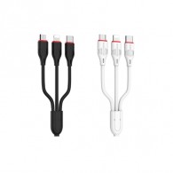 Кабель USB - lightning/microUSB/Type-C 1м 2,4А ПВХ Borofone BX17